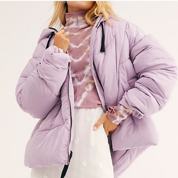 Lilac Cloud Puffer Jacket 